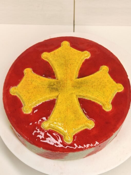 Tapis croix occitane en cercle – Image 3