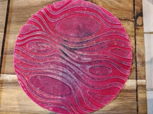 Tapis aspect bois en cercle – Image 3