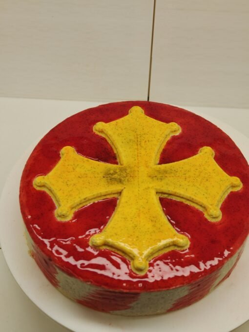 Tapis croix occitane en cercle – Image 2