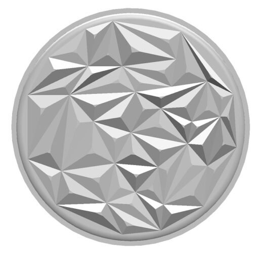 Tapis géométrique en cercle