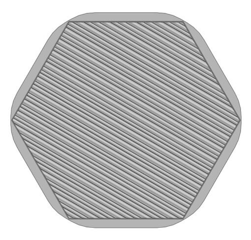 Tapis irrégulier forme hexagonale