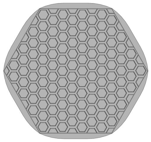 Tapis ruche forme hexagonale