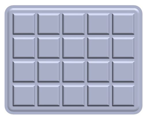 Tapis choco rectangulaire