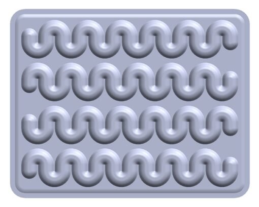 Tapis vague rectangulaire